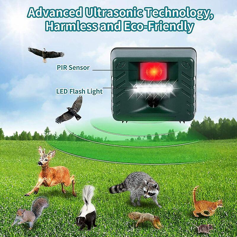 Ultrasonic Bird Repeller for Woodpeckers Outdoor Pest Control Device