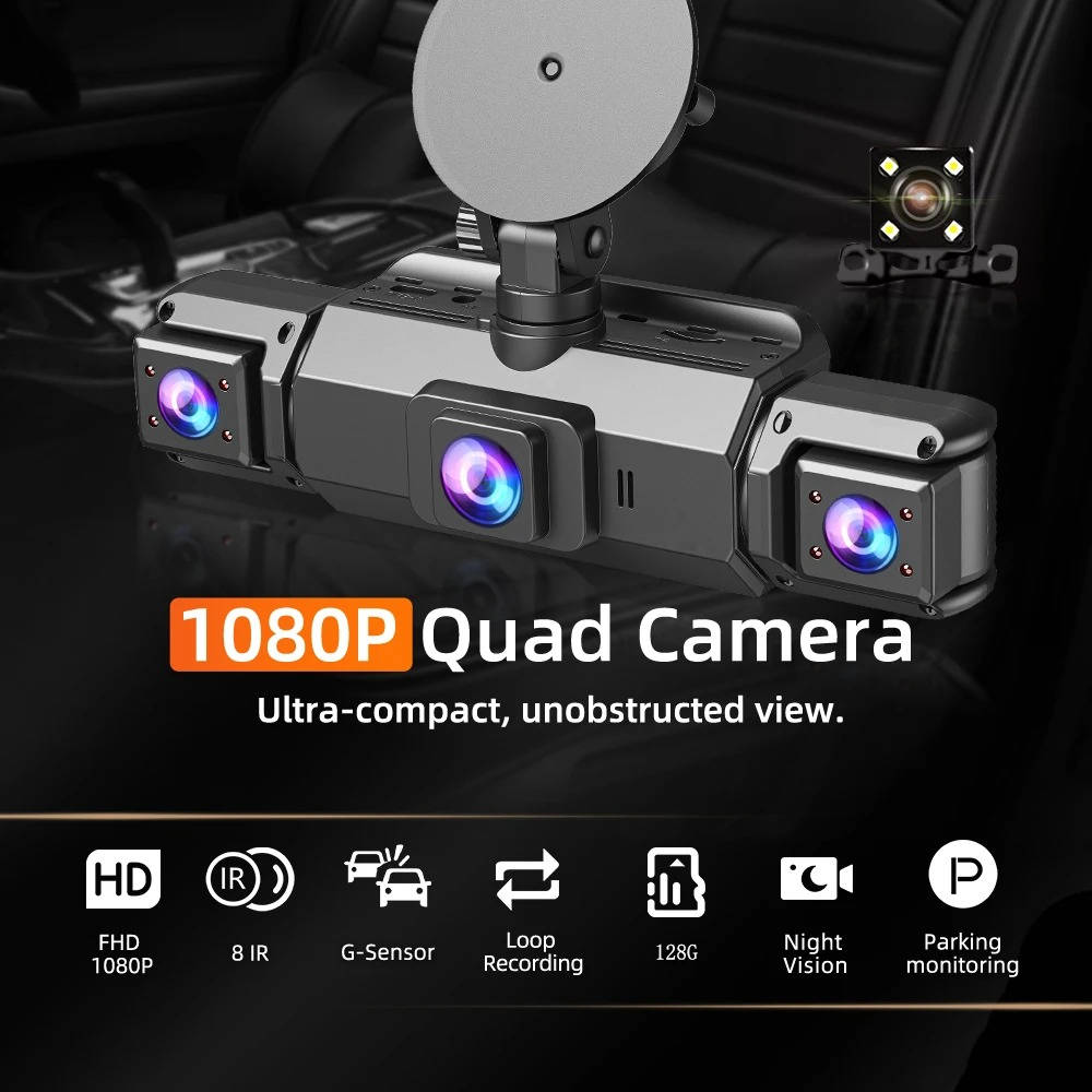 Wireless Car Dash Cam Front And Rear With Night Vision