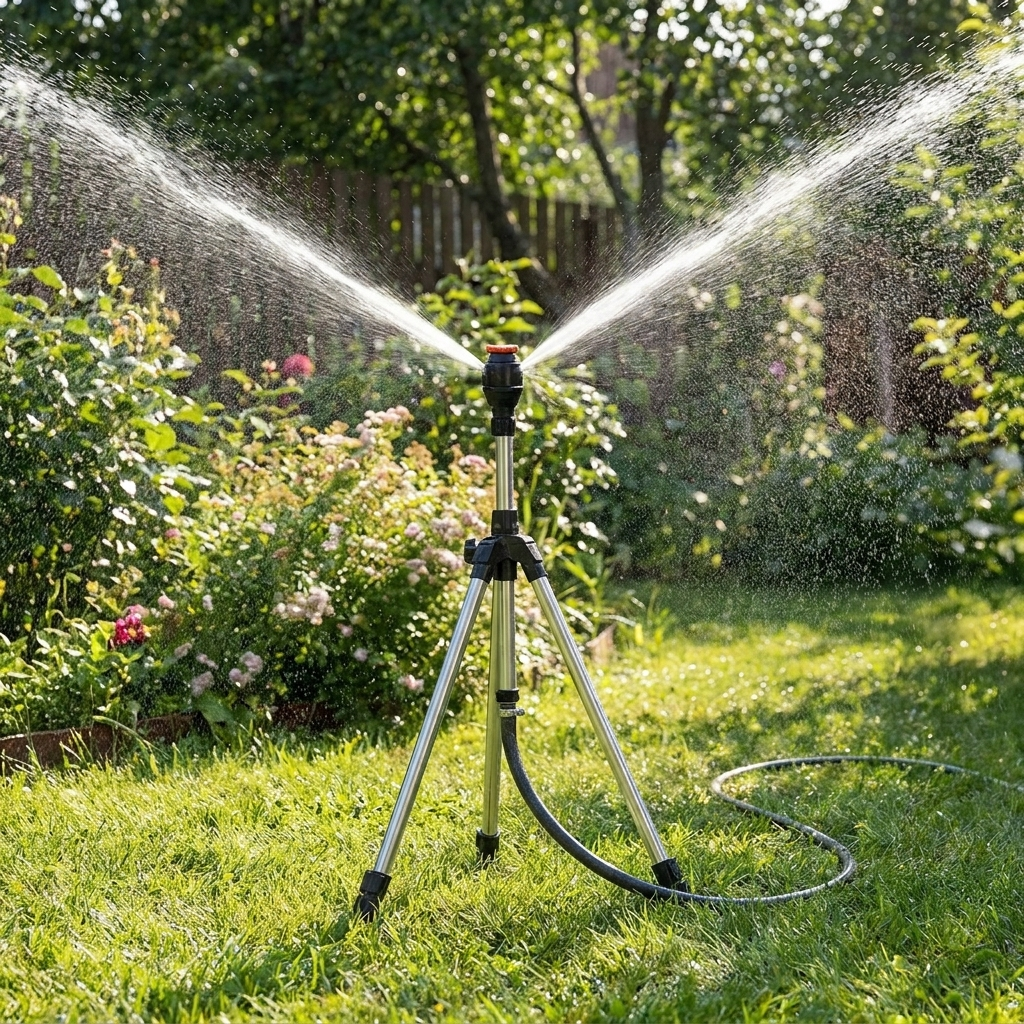 High-Pressure Rotating Tripod Sprinkler lifestyle